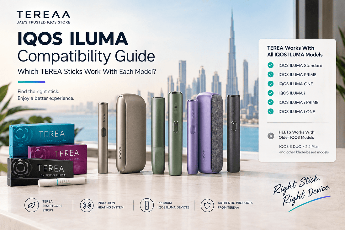 IQOS ILUMA Compatibility Guide – Which TEREA Sticks Work With Each Model in UAE.