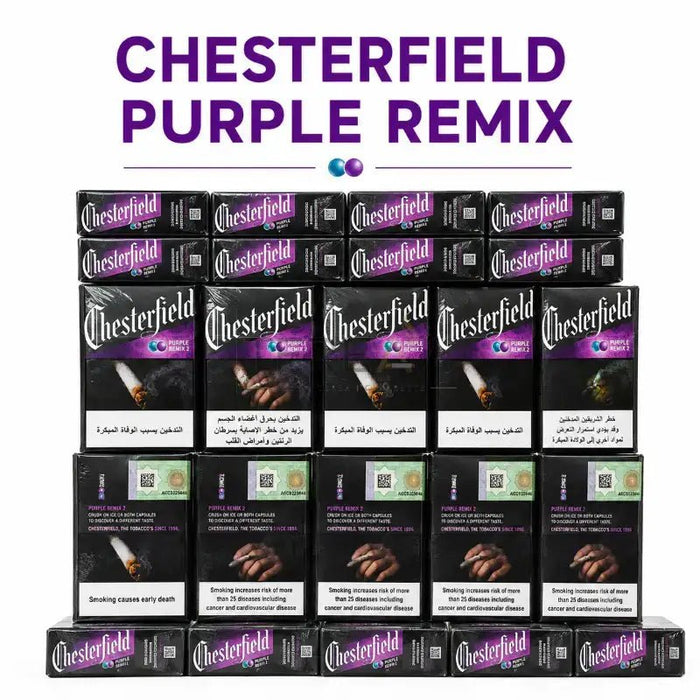 Chesterfield purple remix cigarette.