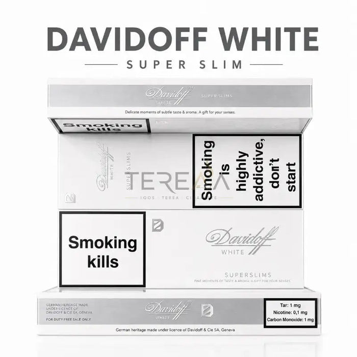 Davidoff white super slim cigarettes - Tereaa