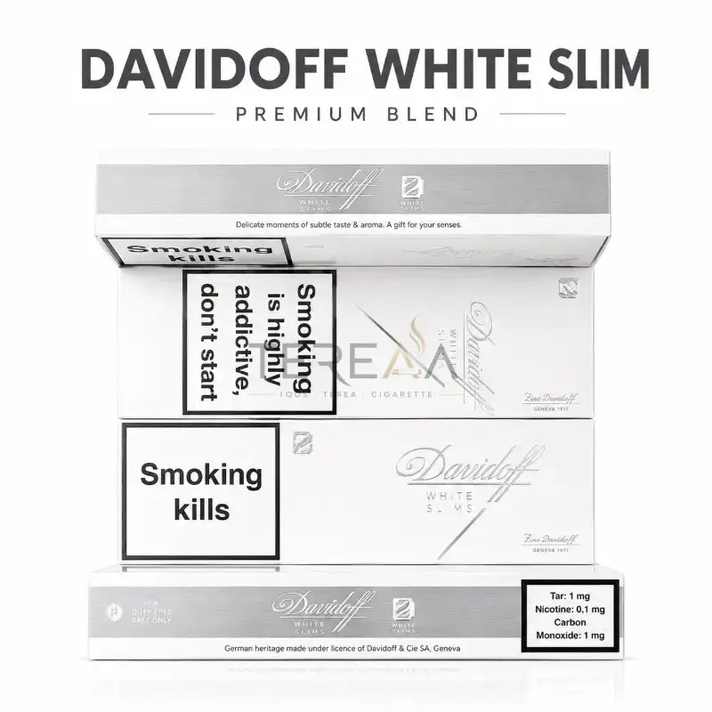 Davidoff white slim cigarette
