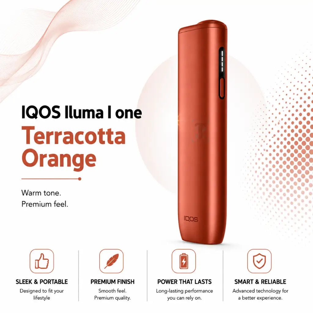  &nbsp;IQOS ILUMA i ONE Terracotta Orange in Dubai: A Warm, Clay-Toned Compact Device