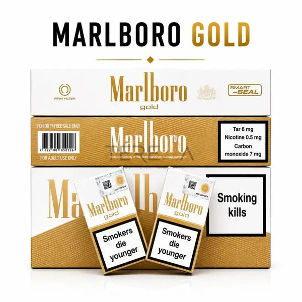 Marlboro Gold Duty Free Cigarette.