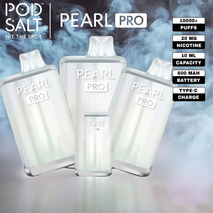  Pod Salt Pearl Pro 10K Disposable Vape in Dubai: 10ml, 20mg, Zero Fuss