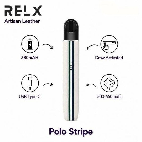 Relx Artisan leather polo stripe  dubai