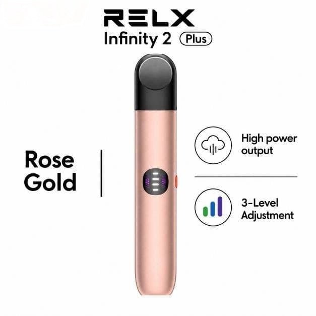 Relx Infinity 2 plus rose gold pod system vape device Dubai - Tereaa