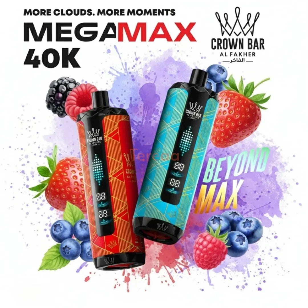 Al fakher Crown bar mega max 40000puffs Disposable vape in Dubai