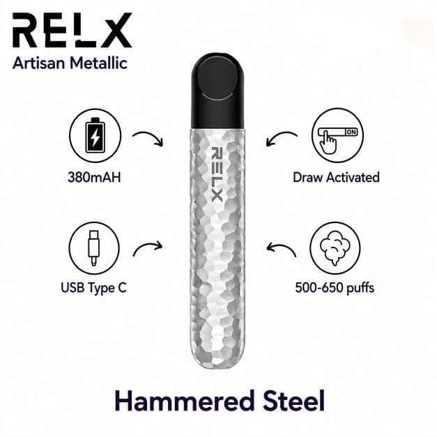 Relx Artisan metallic Hammered steel