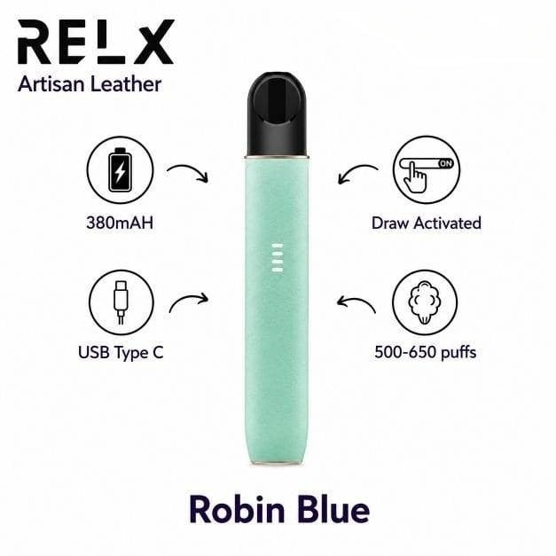 Relx Artisan leather robbin blue