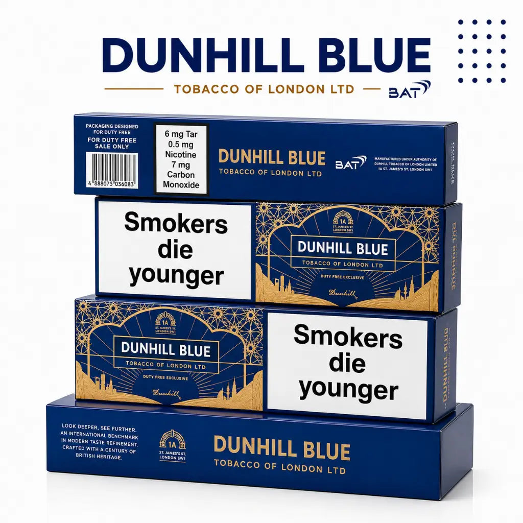 Dunhill blue 0.5 mg cigarette