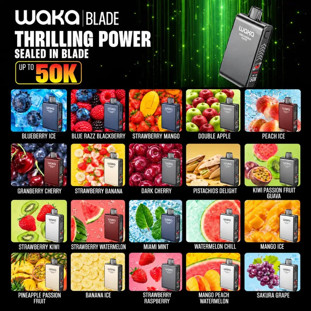 WAKA Blade 50000: Two Power Modes in One Rechargeable Disposable In Dubai 