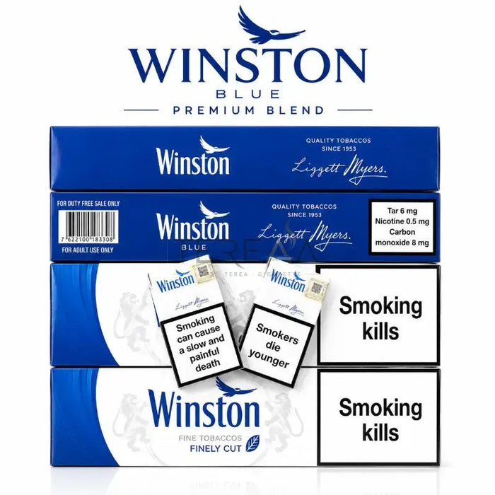 Winston blue cigarette.